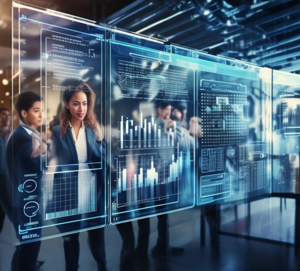 商务科技动态与数据驱动的智慧决策解决方案模板